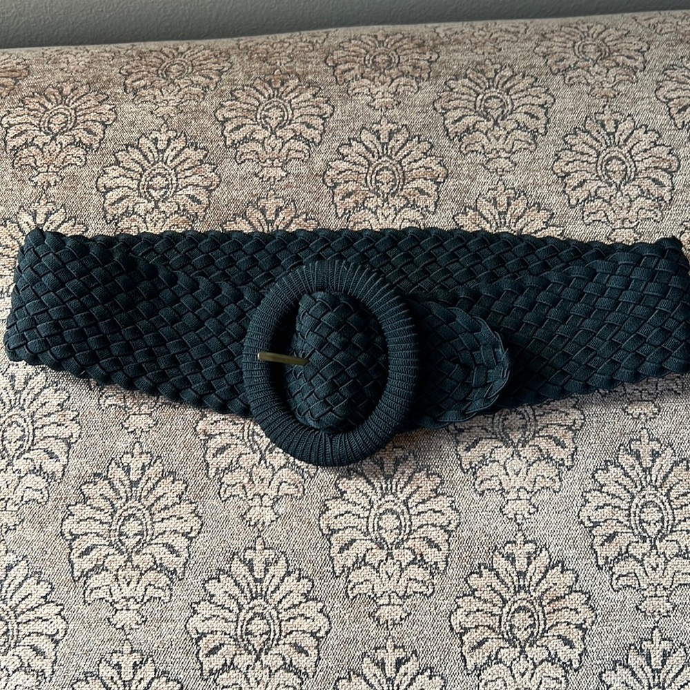 Black Woven Belt